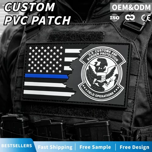 Custom Navy PVC Patches Custom Navy PVC Patches