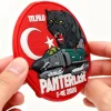 Factory Custom 3D Soft PVC Rubber Patches Embossed Logo Badge Hook and Loop Backing for Hats Bags