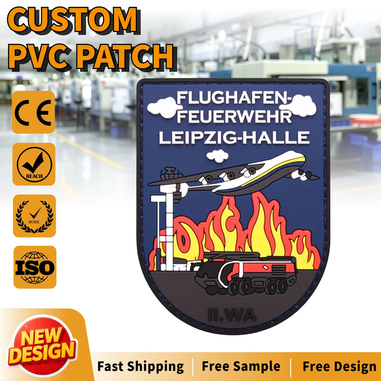Fire Department PVC Patches Fire Department PVC Patches