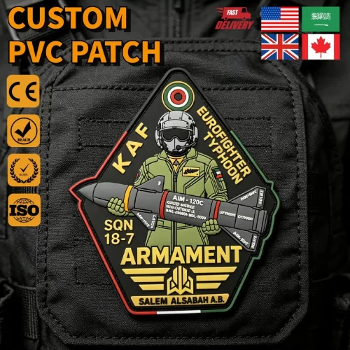 3D-Rubber-Patch-Custom-Logo-Soft-PVC-Label-Rubber-Patch-Garment-Accessories Air Force - 082 -01 Custom Air Force PVC Patches