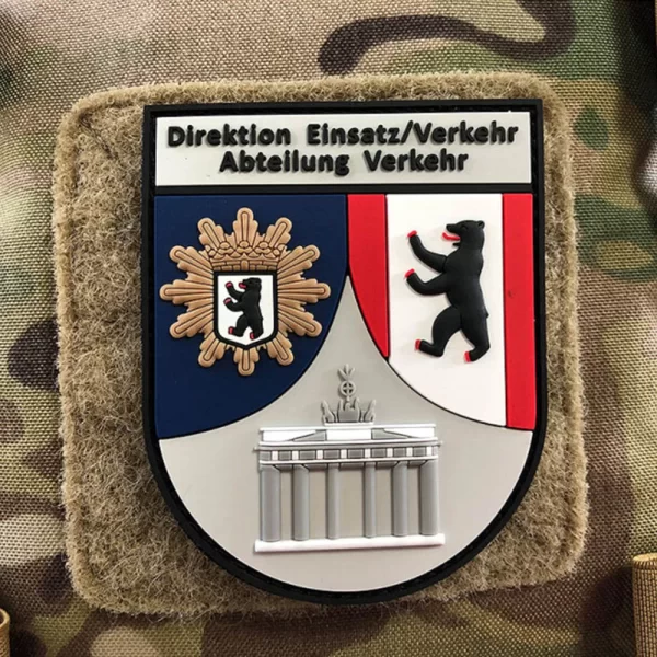 Custom-PVC-Soft-Patches-2D-3D-Embossed-Rubber-Logo-Velcro-Patch-for-Garment Police - 036 -02 Custom PVC Soft Patches 2D 3D Embossed Rubber Logo Velcro Patch for Garment
