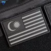 Eco-Friendly PVC Velcro Patches Flag Custom Logo 3D Rubber Iron on Patch Badges
