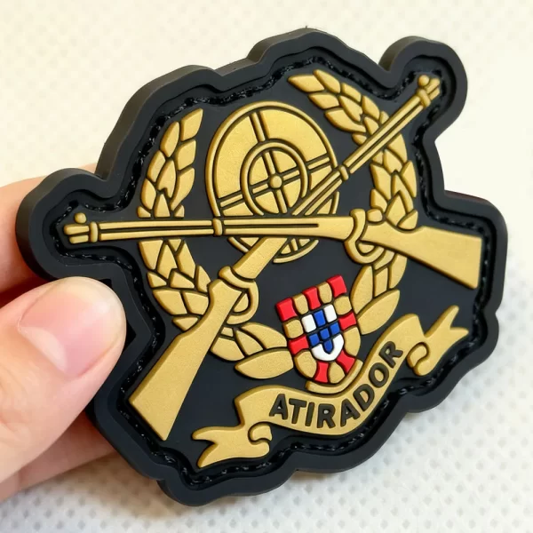 Factory-Custom-3D-PVC-Rubber-Patch-2D-Logo-Patches-for-Hats Army-071 -2 Custom Army PVC Patches