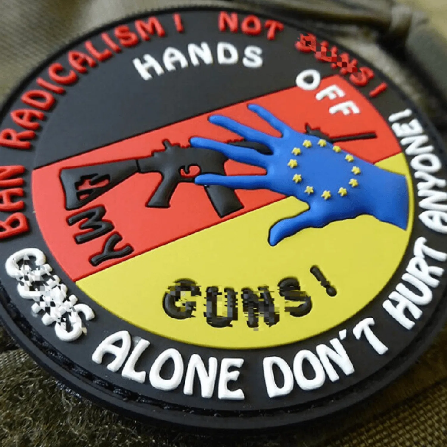 Factory-Custom-Eco-Friendly-PVC-Rubber-Patch-for-Hats-Patches-Clothing-Accessories Army-069 -01 Custom Army PVC Patches