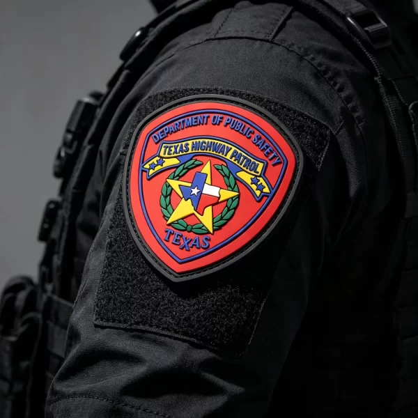Factory-Custom-PVC-Patch-3D-Logo-Rubber-Patches-Sew-on-Backing-Badges Police - 033 -03 Factory Custom PVC Patch 3D Logo Rubber Patches Sew on Backing Badges
