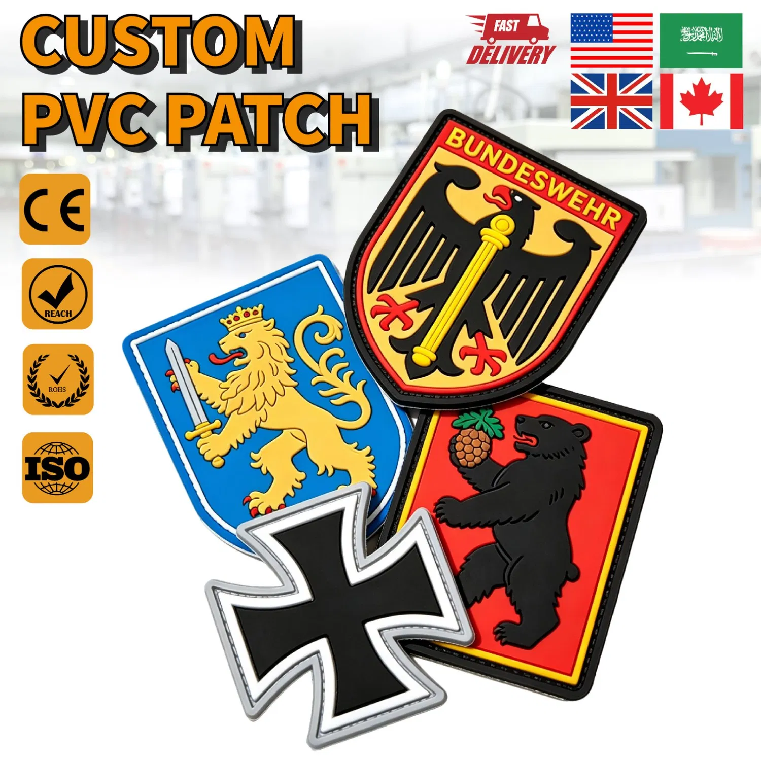 Factory-Custom-PVC-Patches-Custom-3D-Raised-Rubber-PVC-Patch-for-Garment Army-067 -01 Factory Custom PVC Patches Custom 3D Raised Rubber PVC Patch for Garment