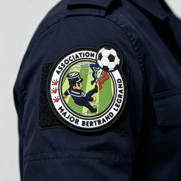 Factory-Pcv-Soft-Patches-Custom-Soccer-Logo-3D-Raised-PVC-Velcro-Patch Police - 037 -2 Police Department PVC Patches