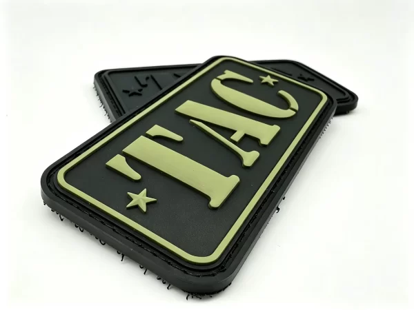 Manufacturer-Custom-3D-PVC-Rubber-Patches-2D-Embossed-Rubber-Badge-Customize Rubber Name Tag - 008 -02 Custom Rubber Name Tags