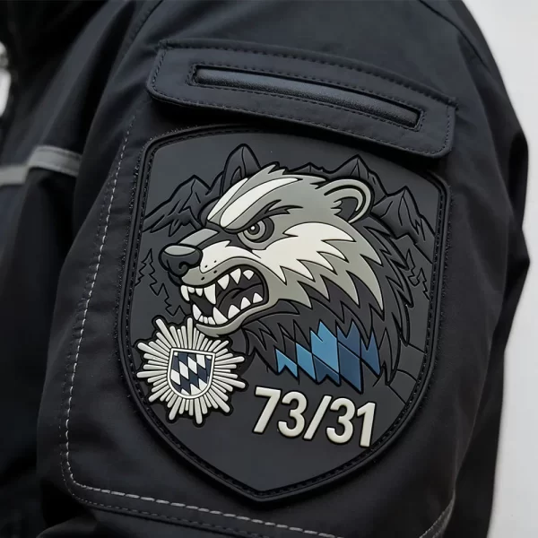 PVC-Rubber-Patches-Custom-Logo-2D-3D-Raised-Embossed-Customize-Rubber-Patches-for-Clothes Police - 034 -03 PVC Rubber Patches Custom Logo 2D 3D Raised Embossed Customize Rubber Patches for Clothes