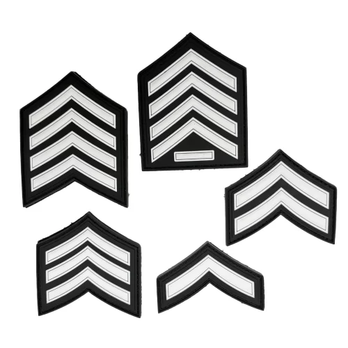 in Stock Eco-Friendly PVC Saudi V-Shaped Patch Customize Black 2D 3D Rubber Patches Badges for Clothes & Hats