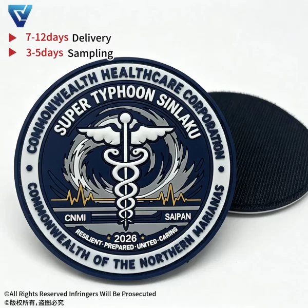 Factory Custom PVC Patch 3D Embossed Logo Soft Rubber Patches