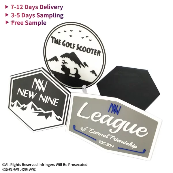 Custom Patches Soft PVC 2D/3D Embossed Logo Rubber Designer Patch Badges