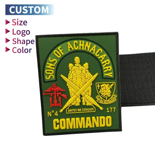 Factory-Custom-PVC-Patch-3D-Logo-Soft-Rubber-2D-Silicone-Patches-Badge Army-082 Factory Custom PVC Patch 3D Logo Soft Rubber 2D Silicone Patches Badge