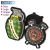 Factory Custom PVC Patch Saudi 3D Embossed Logo Soft Rubber Badge Patches
