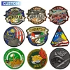 Factory Custom PVC Patch Saudi 3D Embossed Logo Soft Rubber Badge Patches