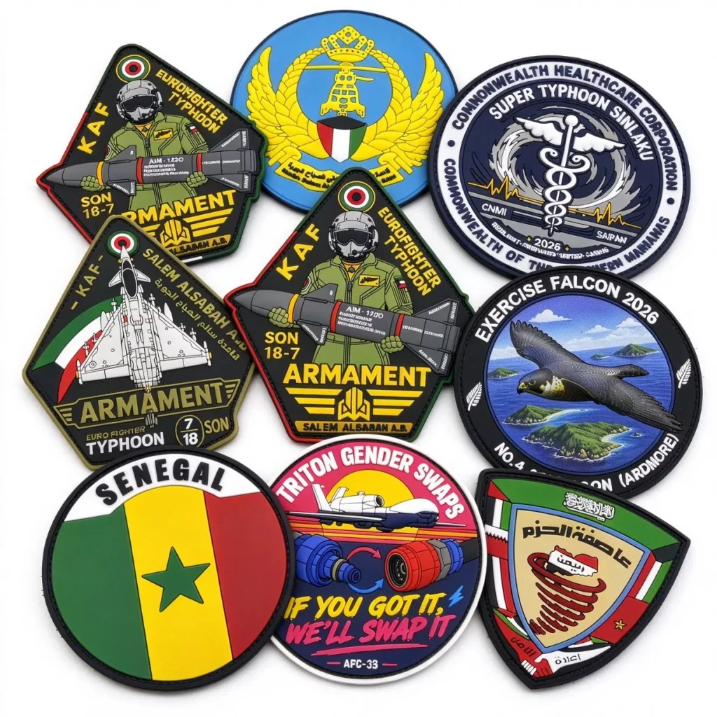 Factory Custom Soft PVC Patch 2D 3D Rubber Logo Patches OEM