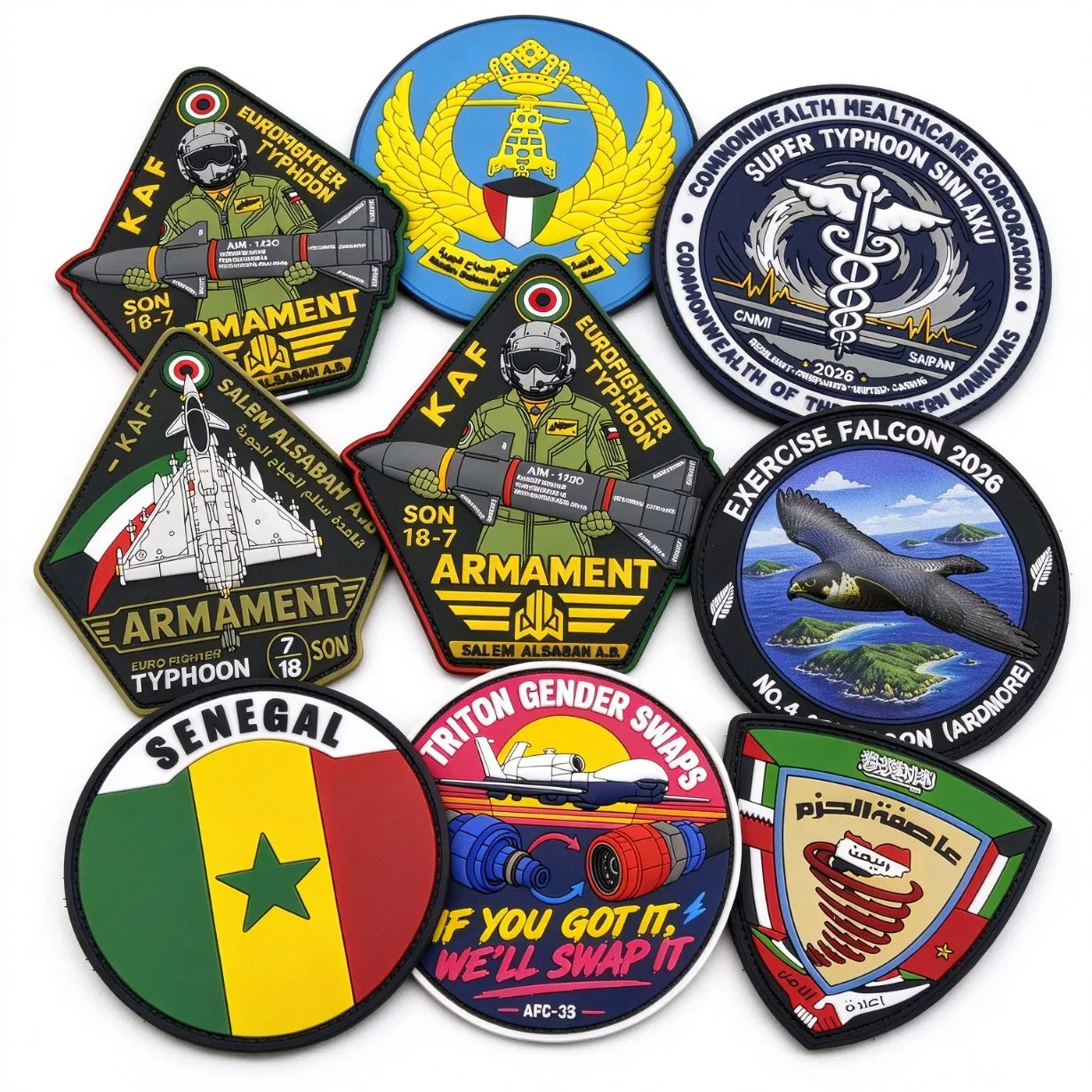 Factory-Custom-Soft-PVC-Patch-2D-3D-Rubber-Logo-Patches-OEM Army-080 Factory Custom Soft PVC Patch 2D 3D Rubber Logo Patches OEM