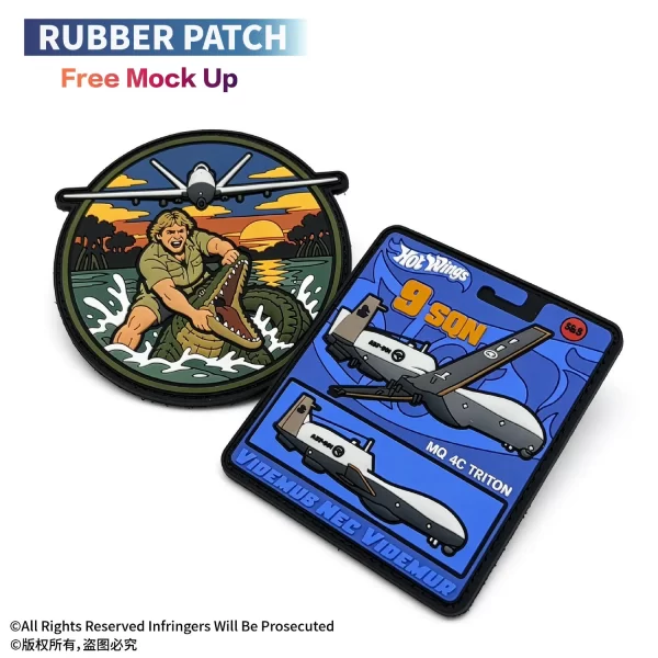 Factory Rubber Patch Custom Logo 2D 3D Embossed PVC Patches Silicone Badge