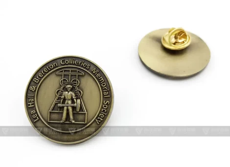 Antique Bronze Society Members Pin Badge